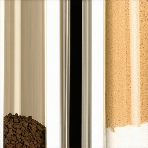 High-quality ceramic burrs inside a coffee grinder showcasing their texture and precision