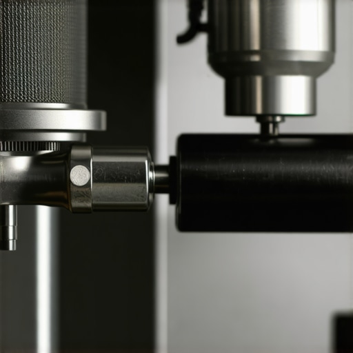 A close-up of a barista adjusting the burrs in an espresso grinder for optimal alignment.