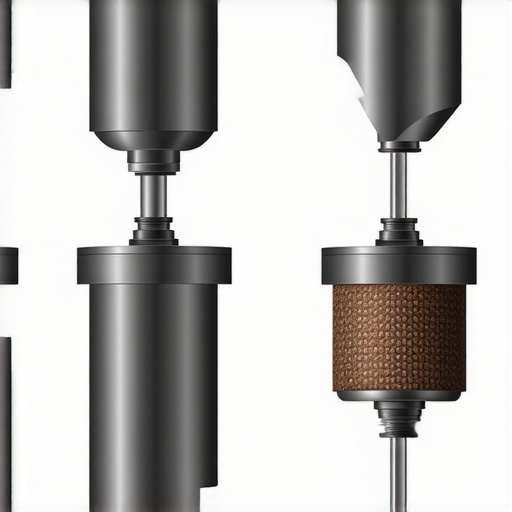 Diagram illustrating the process of removing and replacing bellows in a coffee grinder